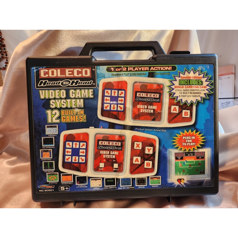 Vintage Coleco Head to Head Video Game System 12 Built In Games Preowned